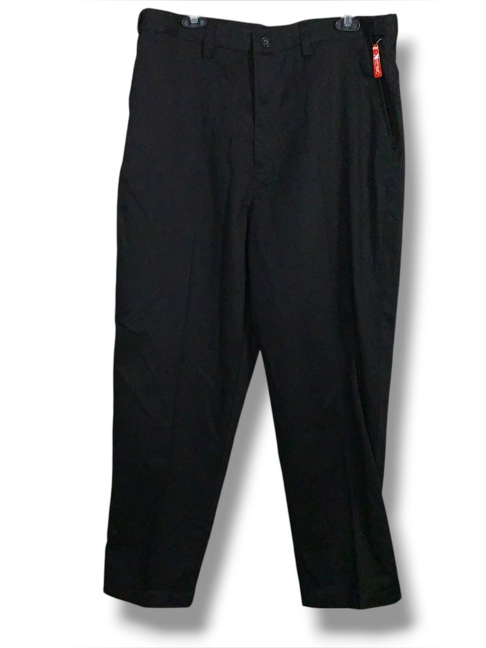 New 38x30 Puritan Black Flat Front Mens Pants Straight Leg Classic Easy Fit